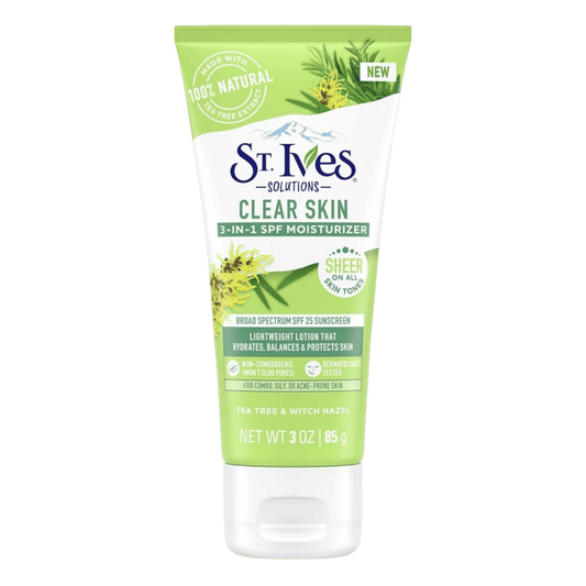 Buy St Ives Clear Skin 3 in 1 SPF 25 Moisturizer (85g) In SkinStash!