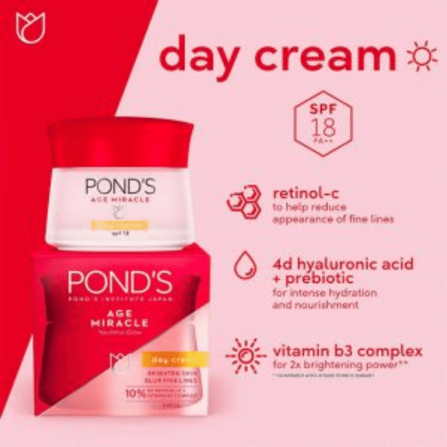 Pond's Age Miracle Youthful Glow Day Cream (50ml)