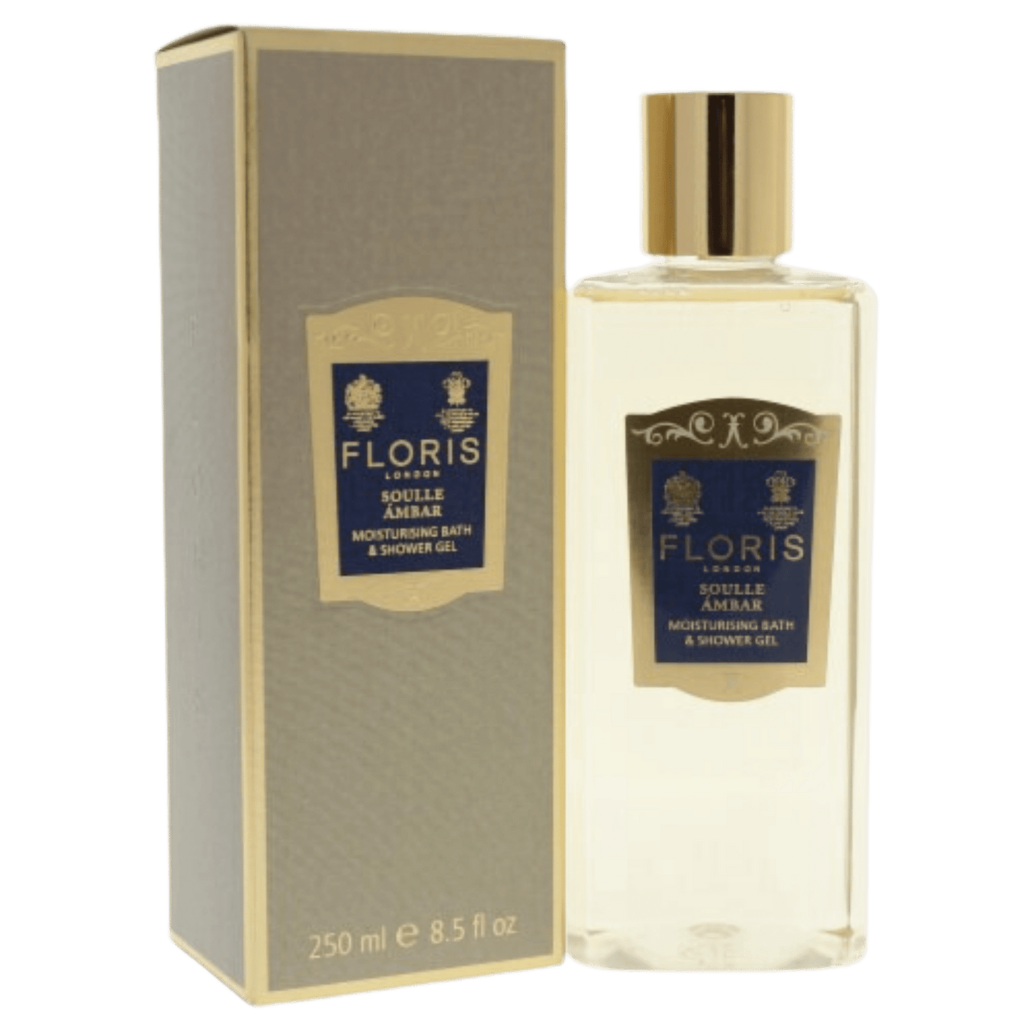 FLORIS SOULLE AMBAR - Moisturising Bath and Shower Gel (250 mL)