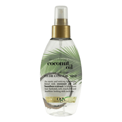 Available OGX Nourishing + Coconut Oil Weightless Hydrating Oil Hair Mist (118ml) In Pakistan!