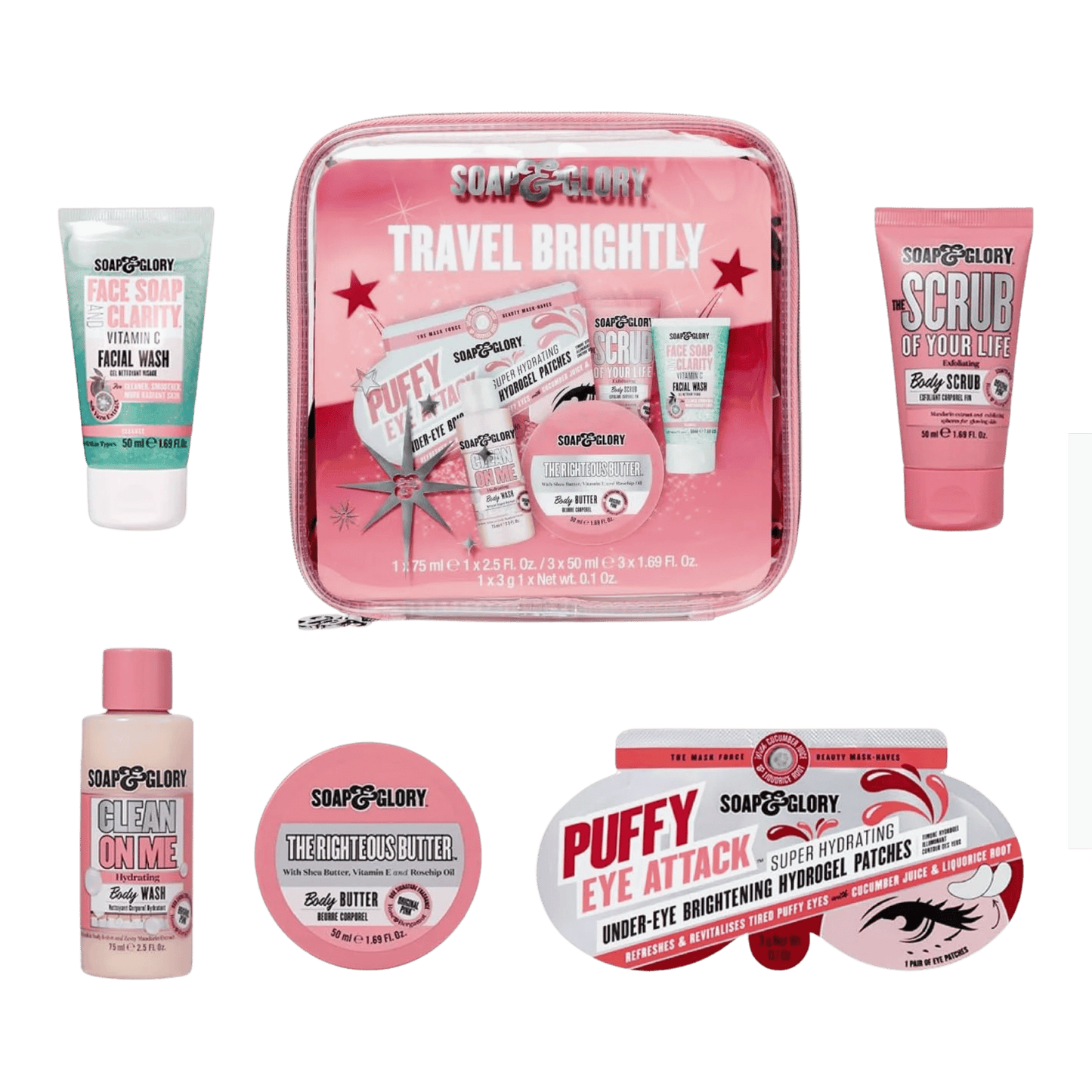 Soap & Glory Travel Brightly Gift Set (5 Piece)