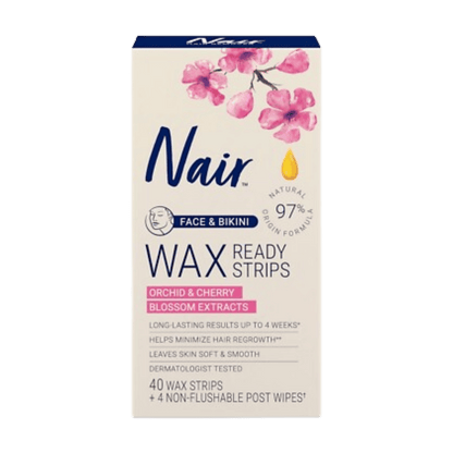 Nair Face & Bikini Wax Ready Strips ( 40 Wax Strips)