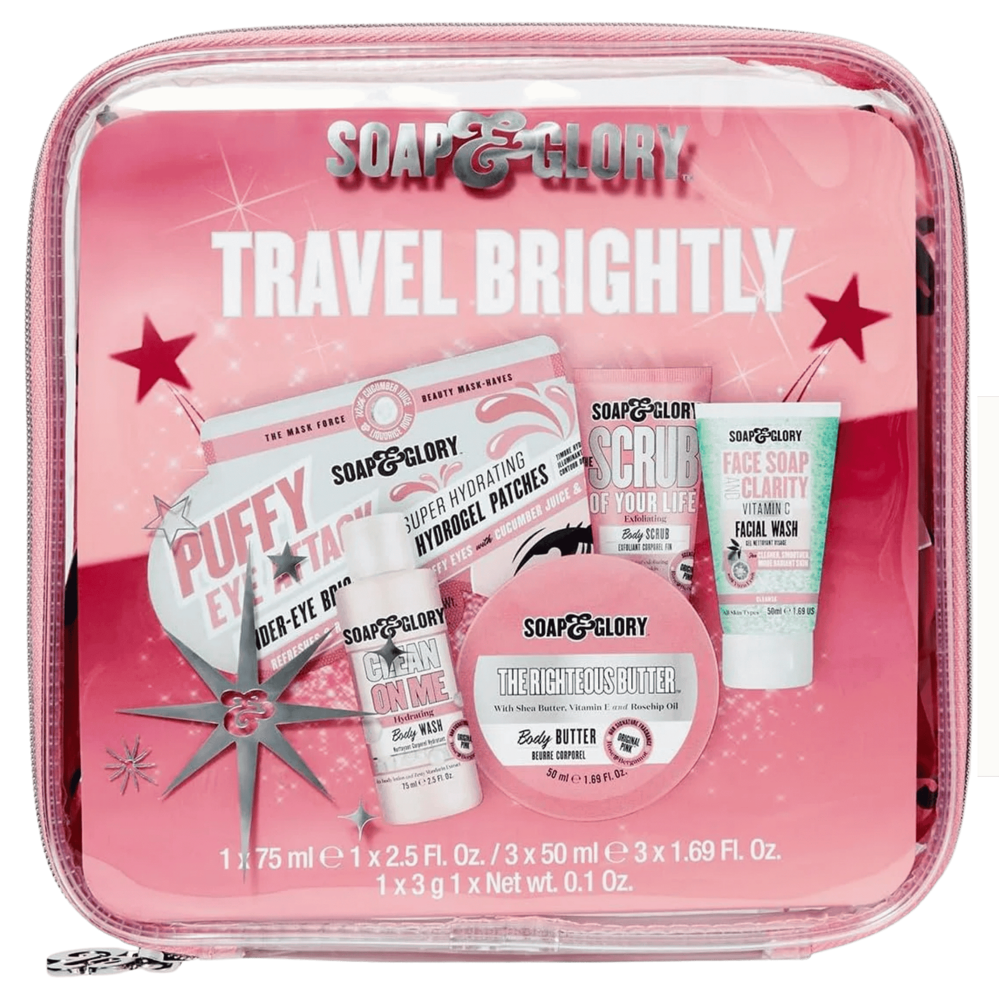 Soap & Glory Travel Brightly 5-piece gift set box