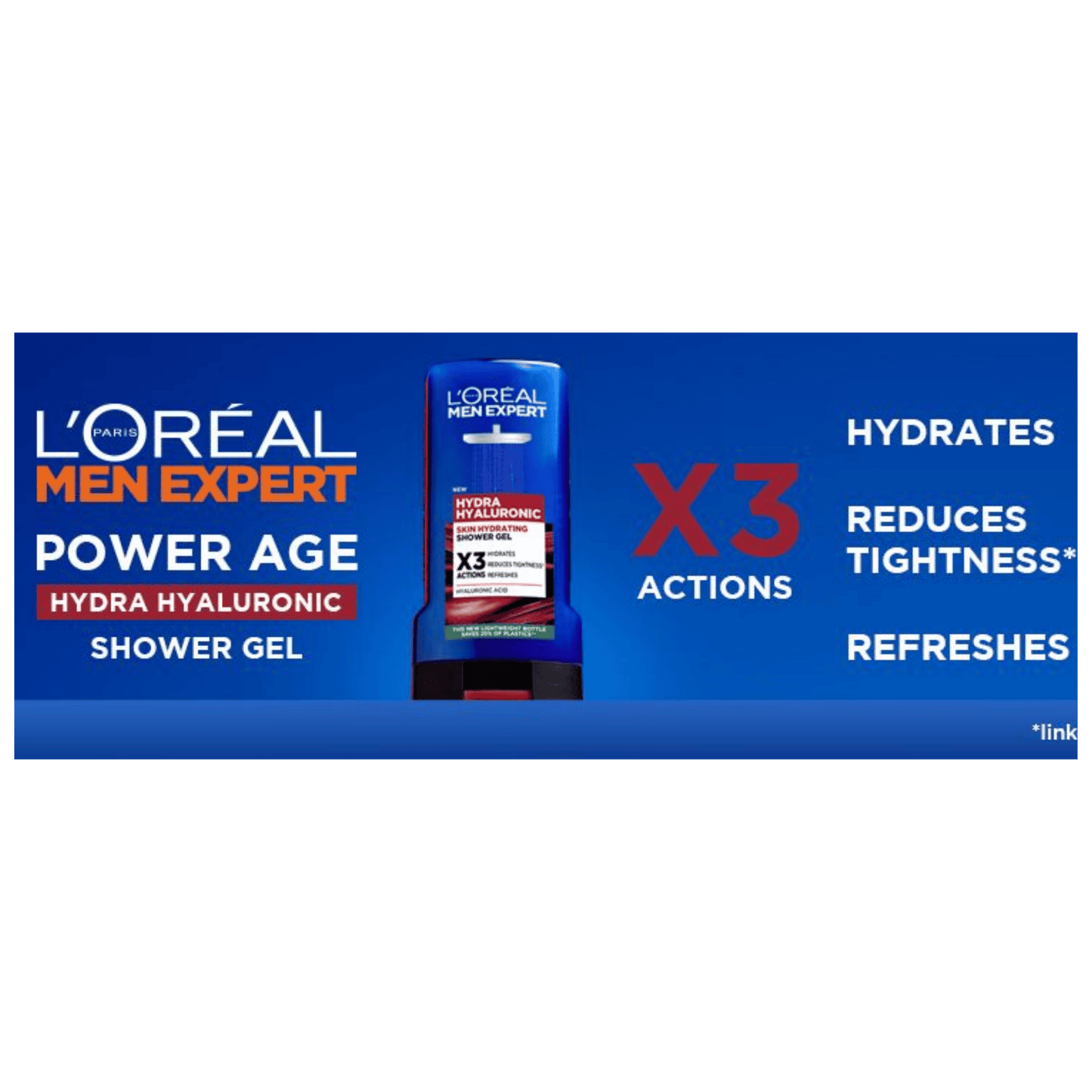 L'Oreal Men Expert Hydra Hyaluronic Shower Gel (300ml)