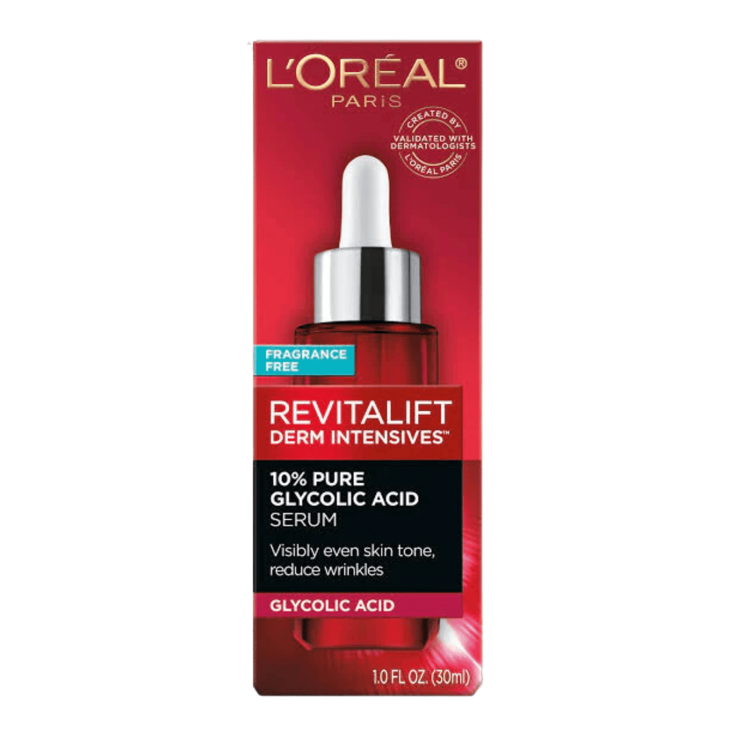 L'Oreal Paris Revitalift 10% Pure Glycolic Acid Face Serum (30ml)