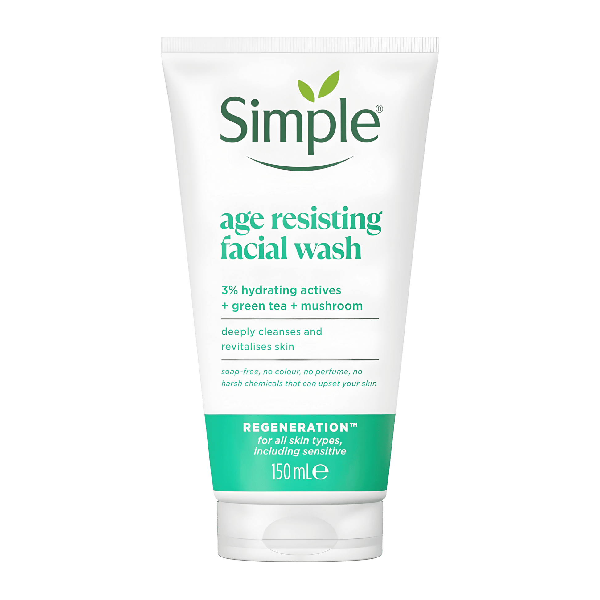 Simple Regeneration Age Resisting Facial Wash 150ml Available in Pakistan – Buy online at Skinstash.pk