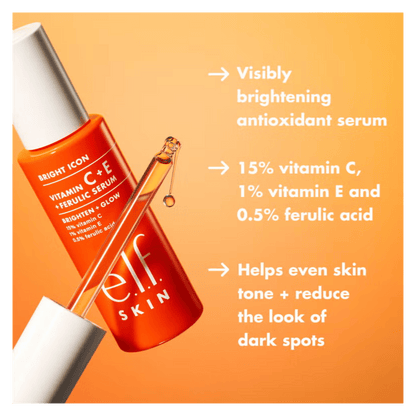 E.L.F Bright Icon Vitamin C + E + Ferulic Serum (30ml)