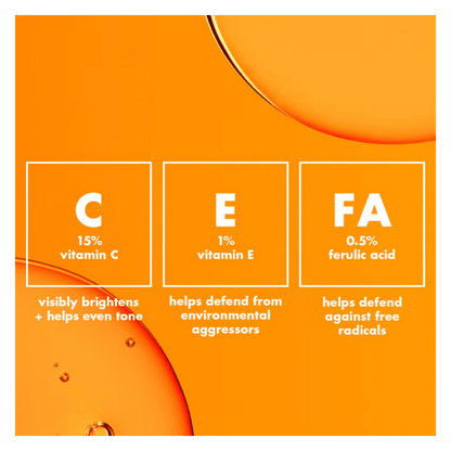 E.L.F Bright Icon Vitamin C + E + Ferulic Serum (30ml)