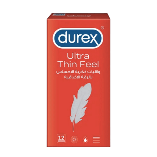 Durex Ultra Thin Feel Condoms (Pack of 12 Condoms)