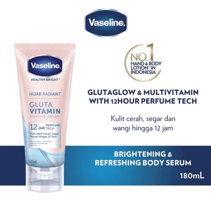 Buy Online Vaseline Hijab Radiant Gluta Vitamin Cooling Body Serum in Pakistan
