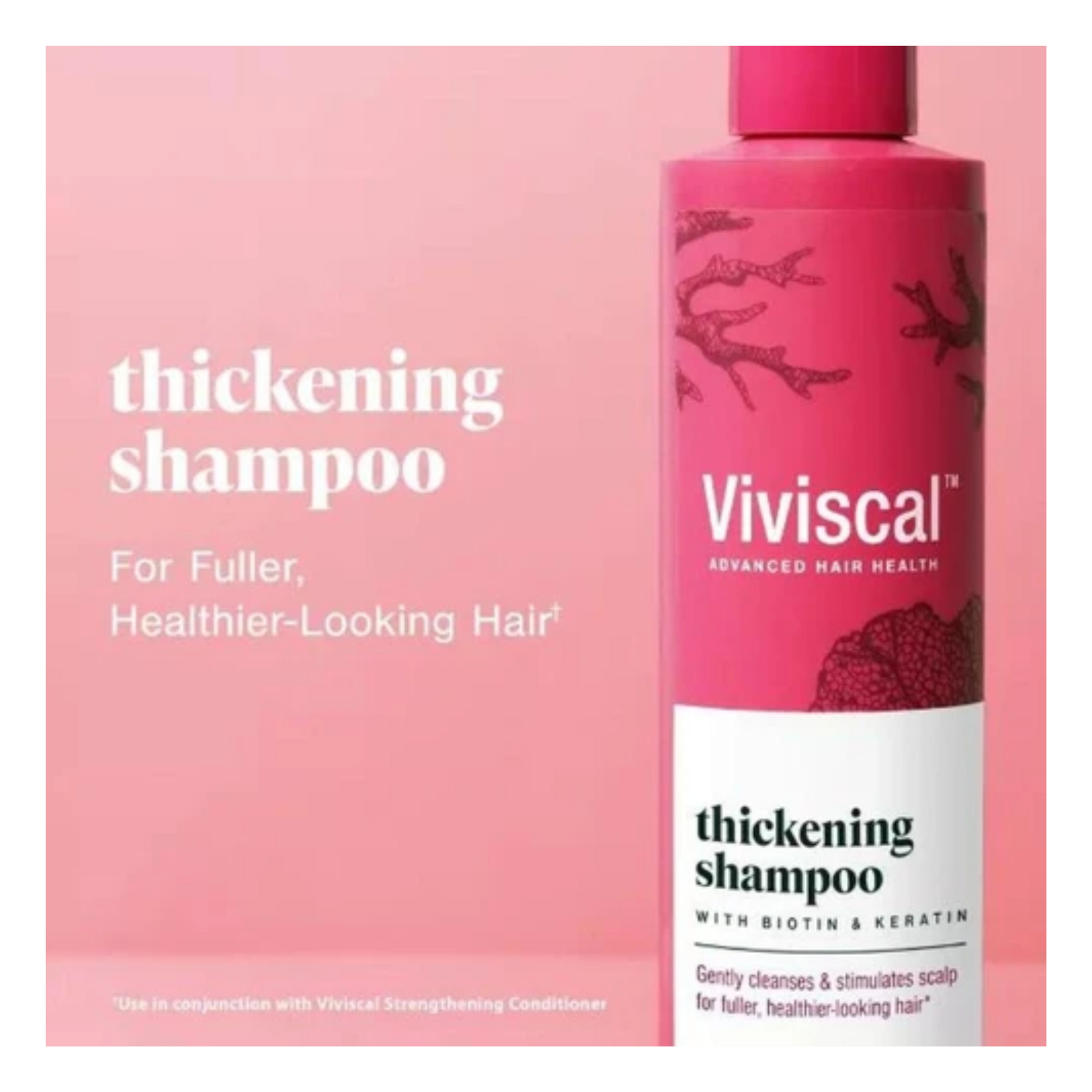 Viviscal thickening shampoo bottle available at skintash.pk