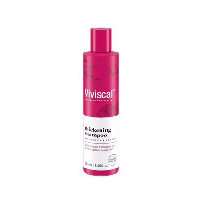 Viviscal Thickening Shampoo 250ml – biotin- and keratin-infused formula to promote fuller, healthier-looking hair at Skinstash.pk