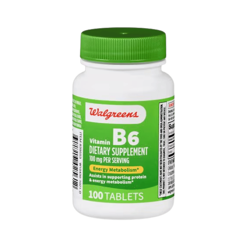 Walgreens Vitamin B6 100 Tablets  (100 mg) available at skintash.pk