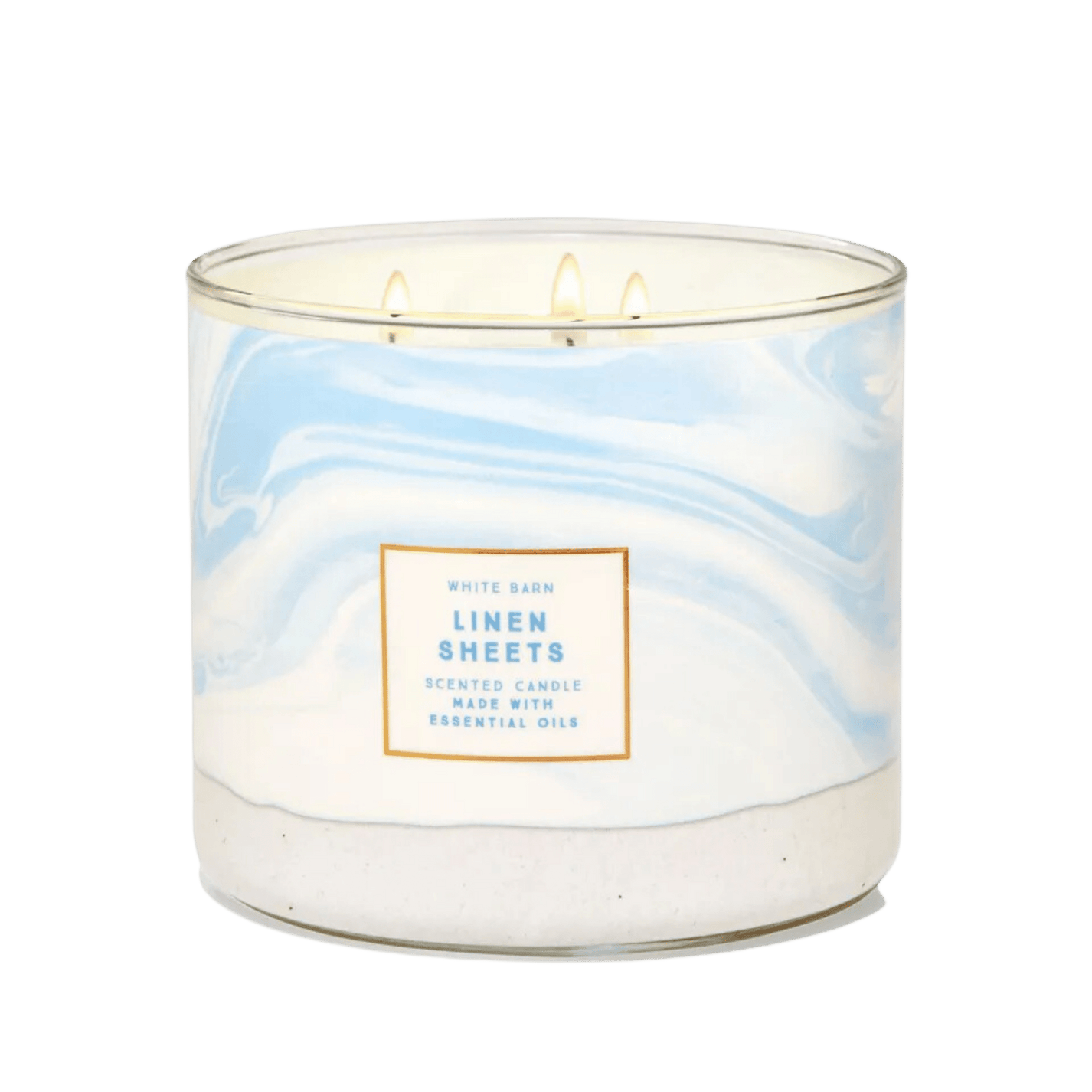 White Barn Linen Sheets 3 Wick Candle (411g) SkinStash