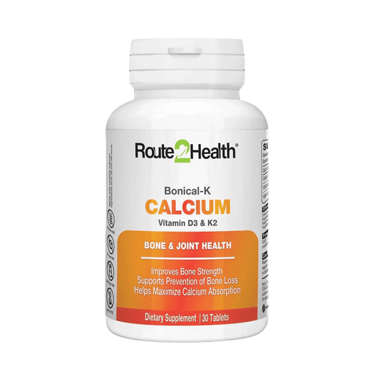 Route2Health Bonical-K Calcium (30 Tablets) – calcium, vitamin D3 & K2 formula for strong bones, teeth, and bone density support at Skinstash.pk