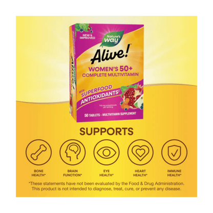 Nature's Way Alive! Women's 50+ Complete Multivitamin (50Tab)