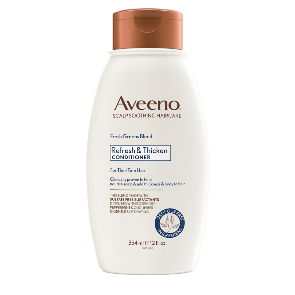 Aveeno Fresh Greens Blend Refresh and Thicken Shampoo / Conditioner (354ml)