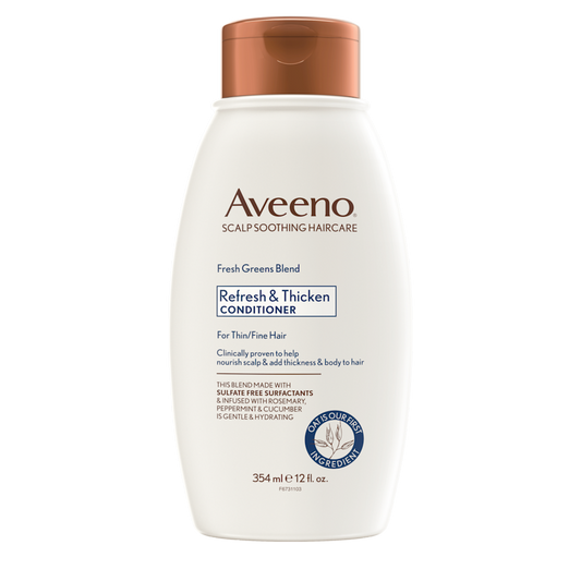 Aveeno Fresh Greens Blend Refresh and Thicken Shampoo / Conditioner (354ml)