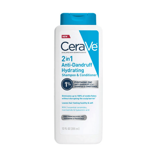CeraVe 2 in 1 Anti-Dandruff Hydrating Shampoo & Conditioner (355 ml)