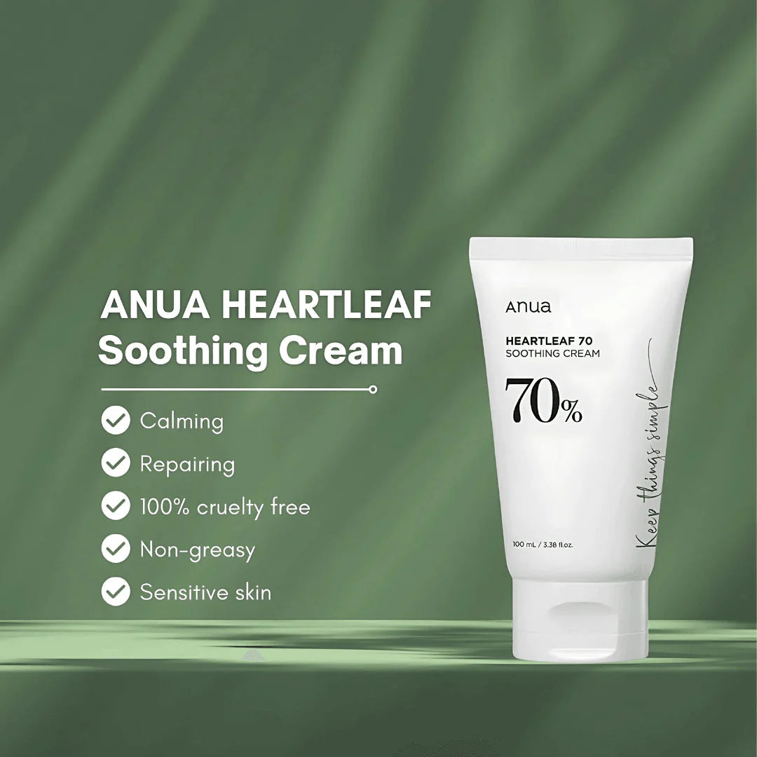 Anua Heartleaf 70% Soothing Cream (100ml)