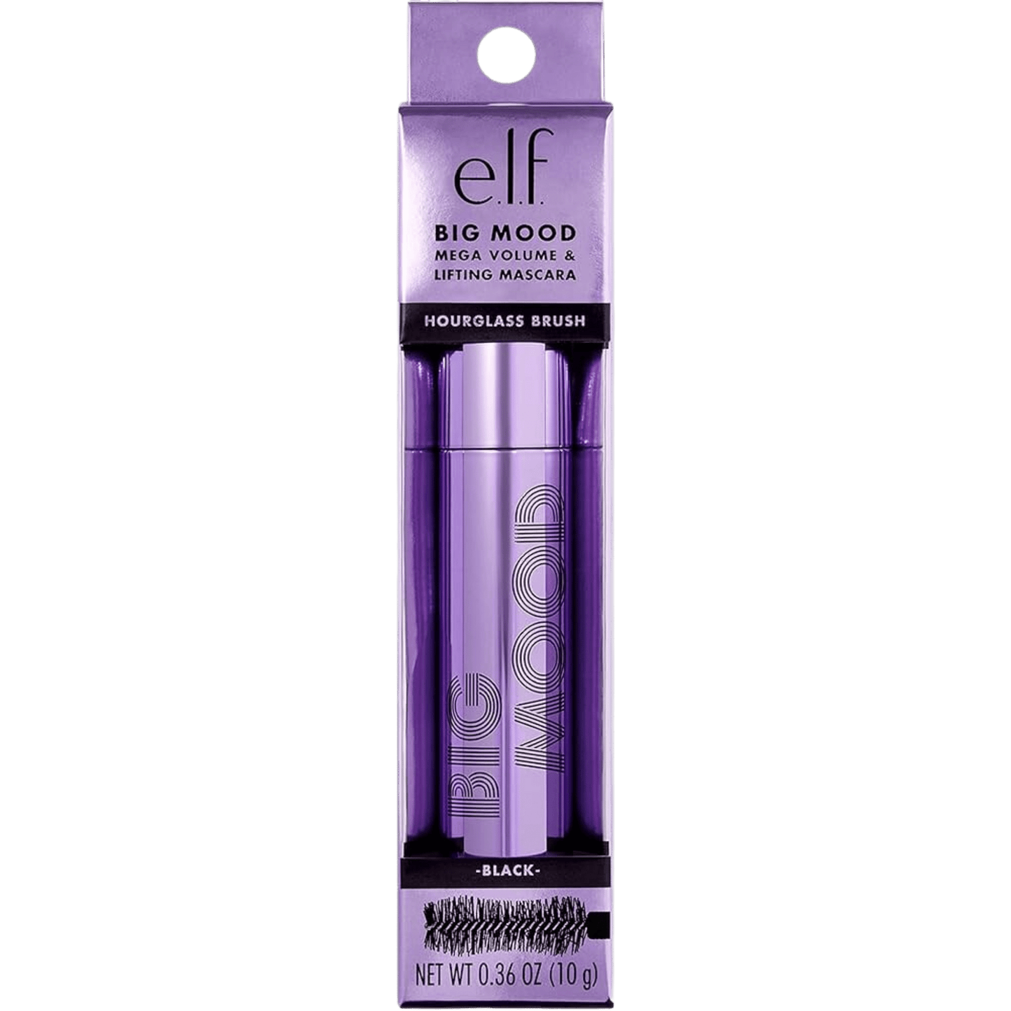 ELF Big Mood Mega Volume & Lifting Mascara Hourglass Brush (9ml)