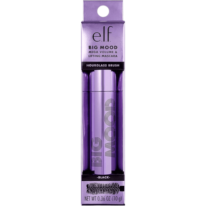 ELF Big Mood Mega Volume & Lifting Mascara Hourglass Brush (9ml)
