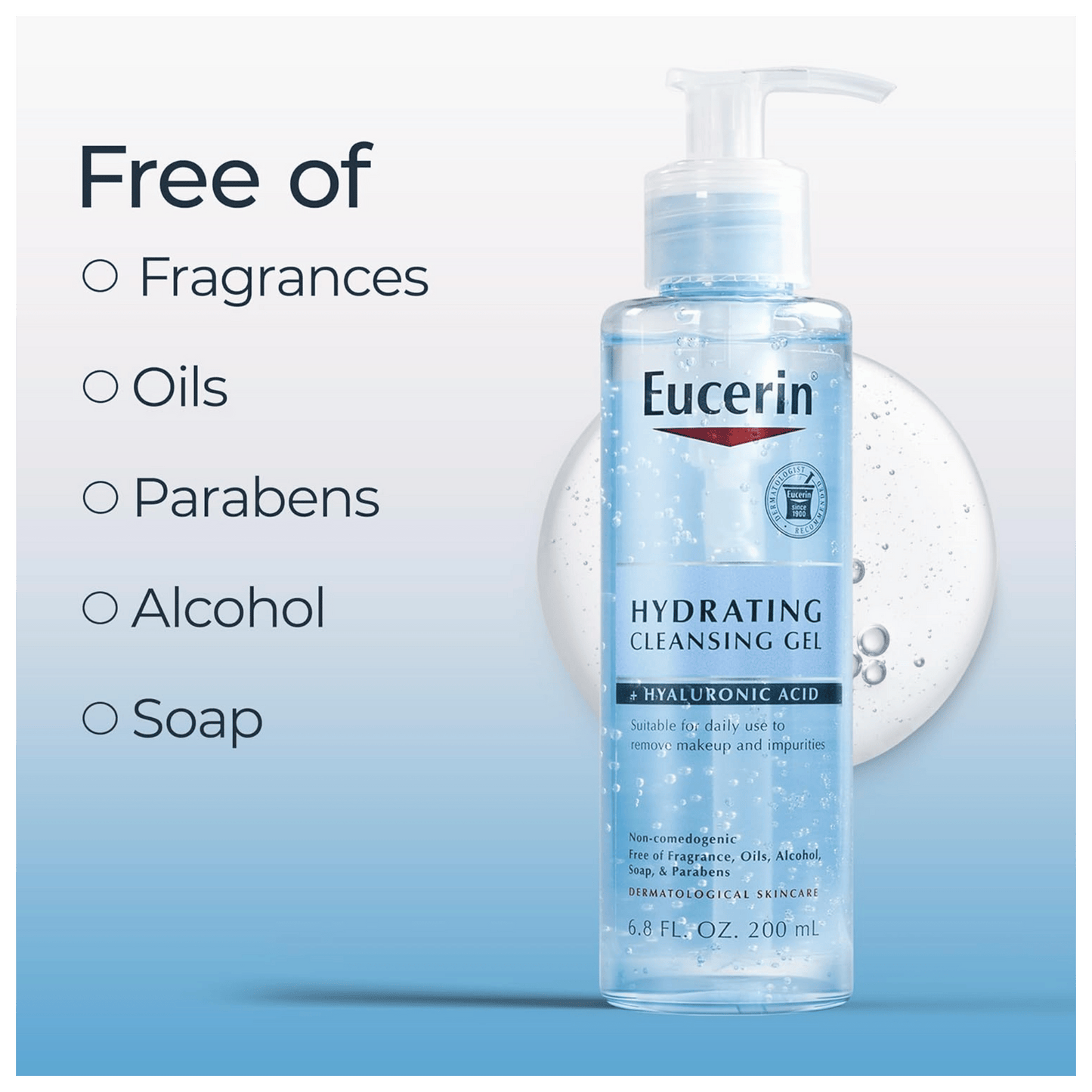 Imported Eucerin Hydrating Cleansing Gel