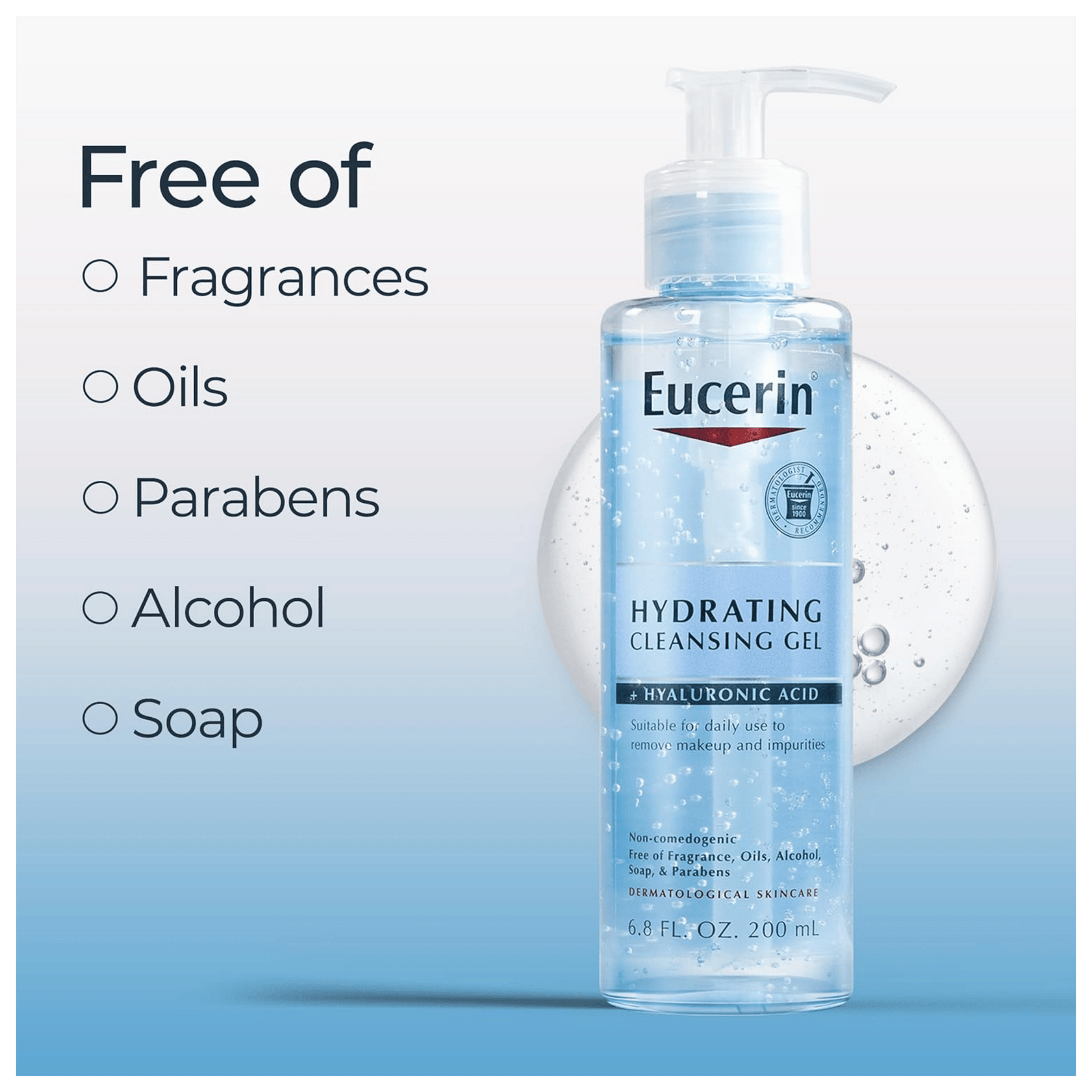 Imported Eucerin Hydrating Cleansing Gel