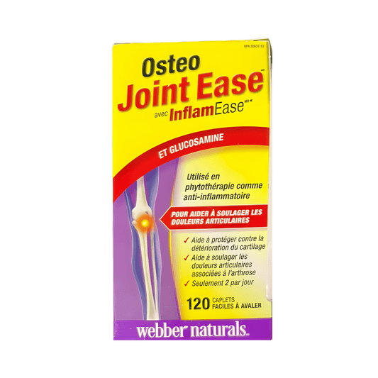 Webber Naturals Osteo Joint Ease with InflamEase and Glucosamine (120 Caplets)