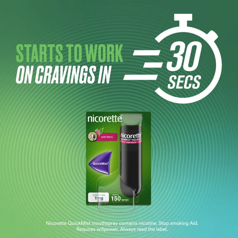 Nicorette QuickMist 1mg Nicotine Spray (150spray)