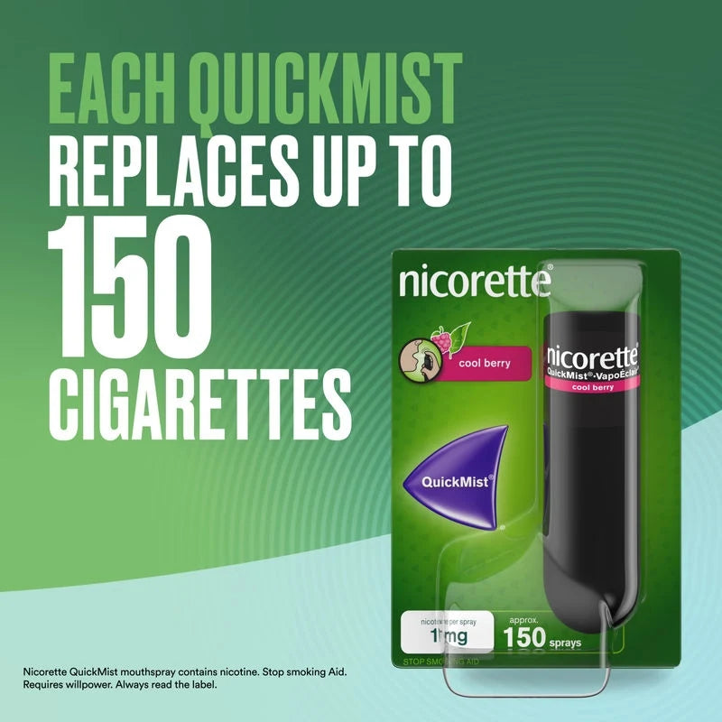 Nicorette QuickMist 1mg Nicotine Spray (150spray)