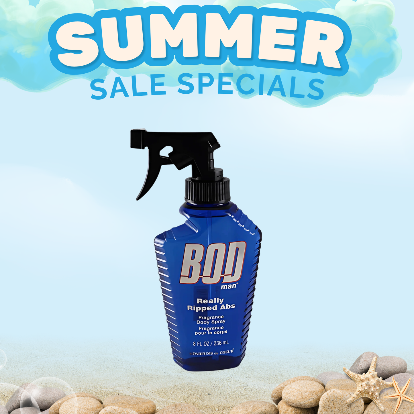 Bod Man Really Ripped Abs Fragrance Body Spray (236ml)