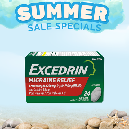 Excedrin Migraine Pain Reliever Aid Caplets (24Ct)