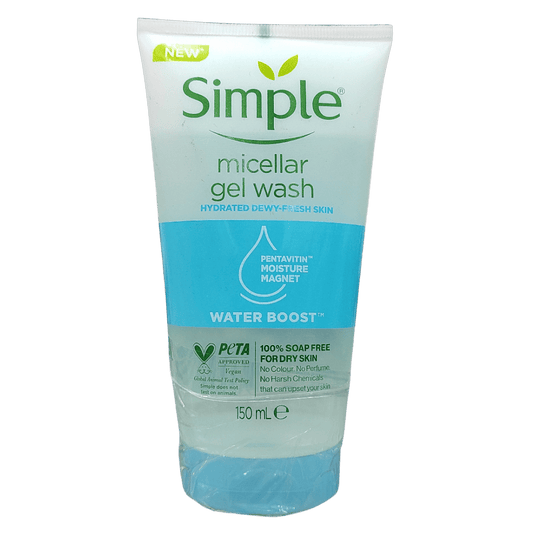 Simple Water Boost Micellar Facial Gel Wash (150ml)