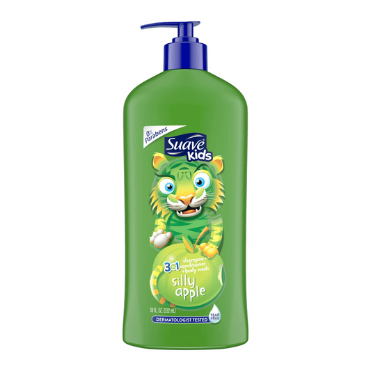 Suave Shampoo + Conditioner + Body Wash - 18 Fl Oz