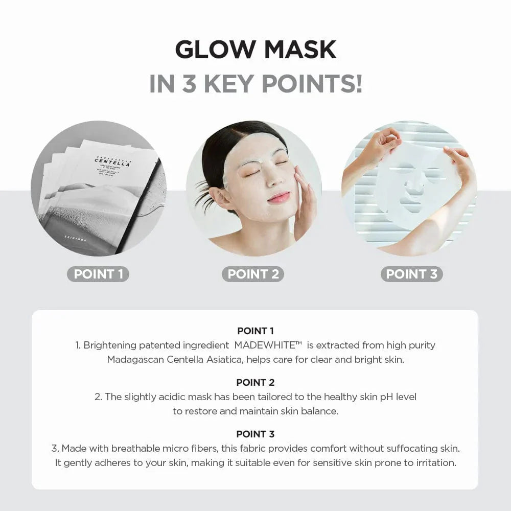 Skin1004 Madagascar Centella Tone Brightening Glow Mask (1 Sheet)