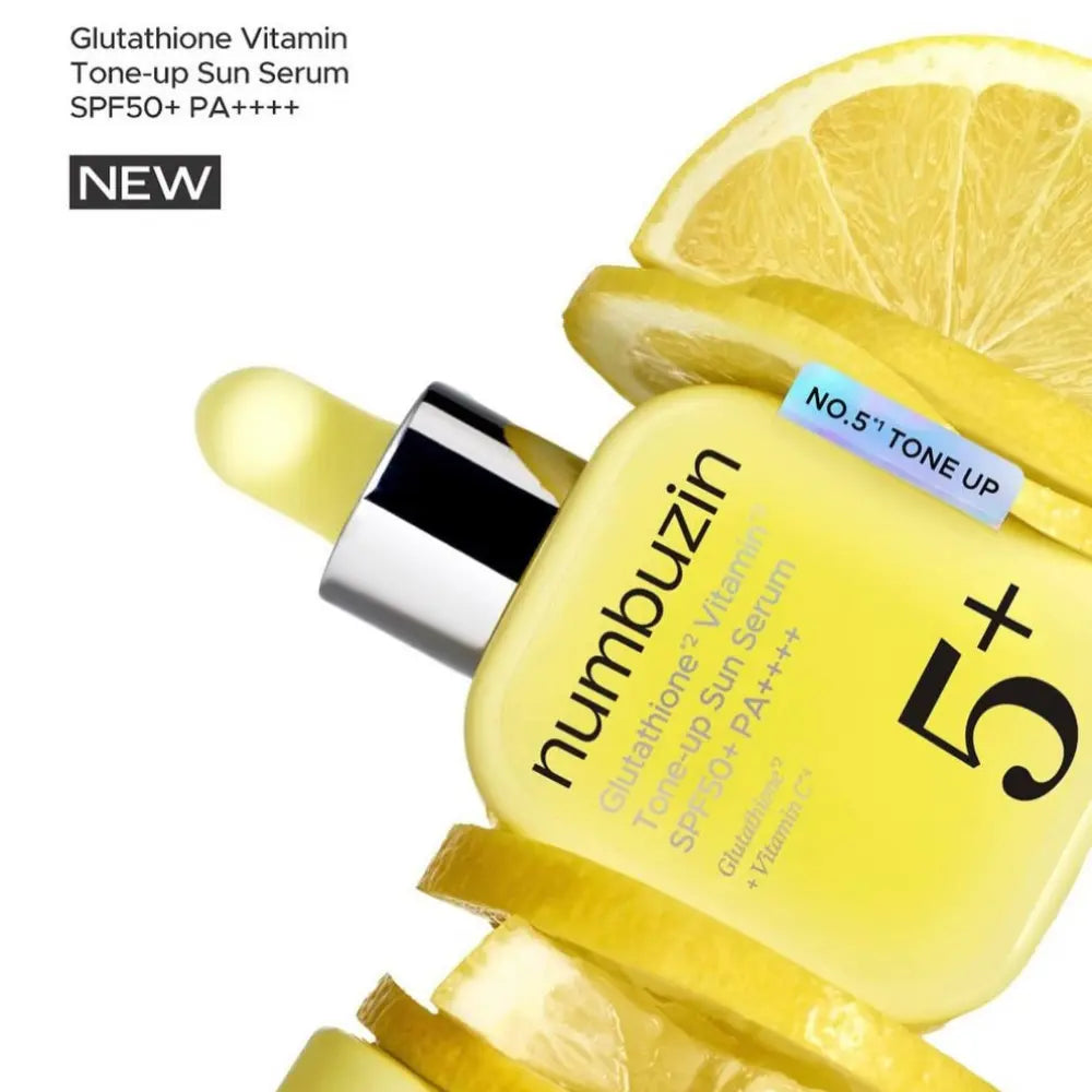 Numbuzin No.5+ Glutathione Vitamin Tone-up Sun Serum (30ml)